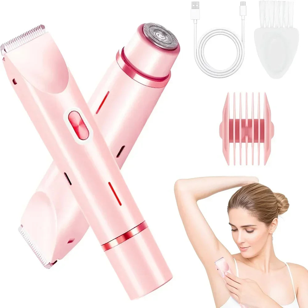 Women's Dual Head Electric Shaver & Bikini Trimmer IPX7