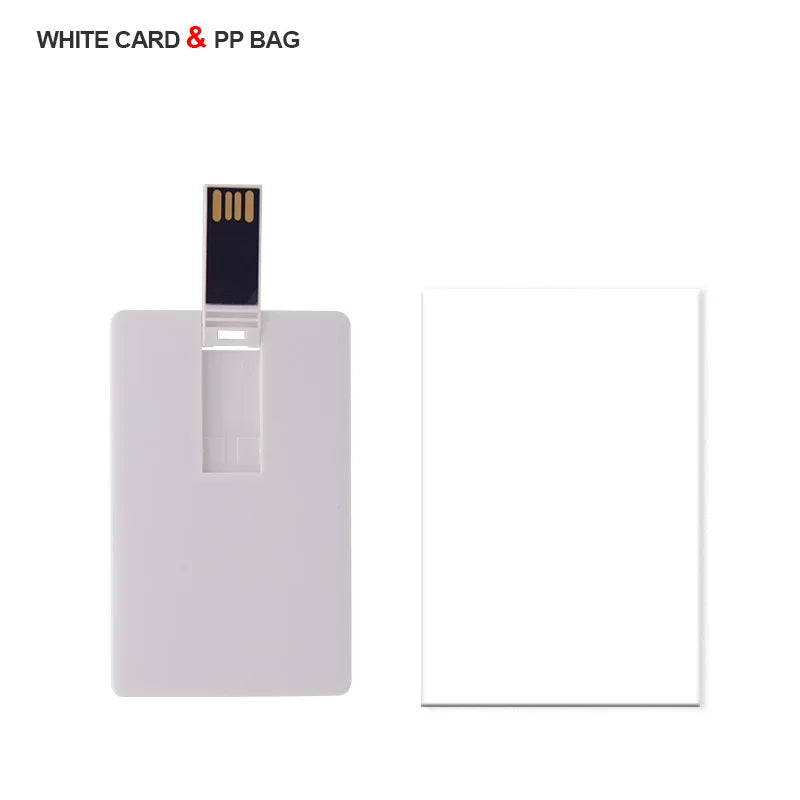 Custom Logo Credit Card USB Flash Drive 4GB–32GB | Gift USB Flash Drive PRIMED 4GB white card