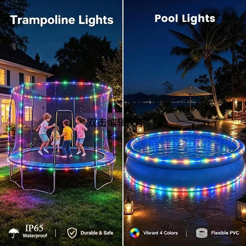 Solar Rope String Lights – 8 Modes Outdoor Waterproof LED Tube Solar String Lights PRIMED