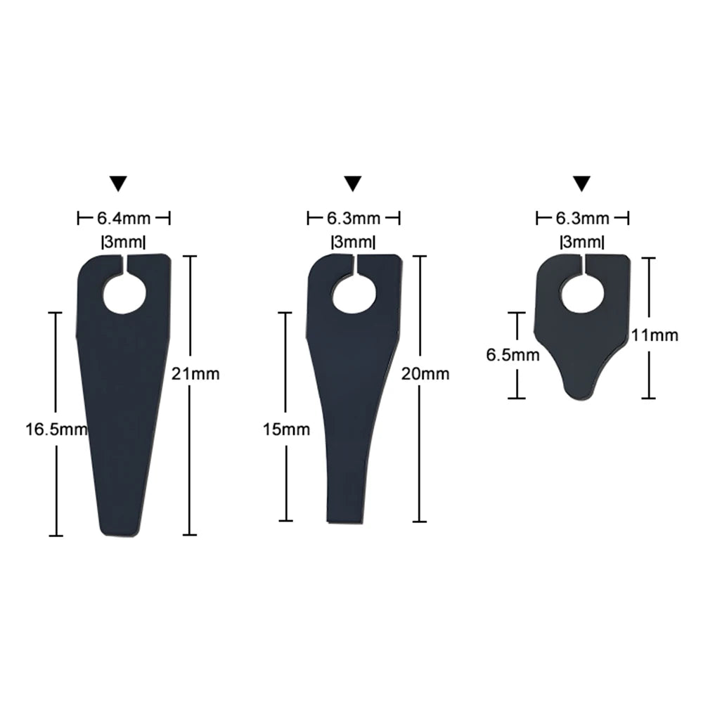 Tattoo Machine Spring Plates – 5 Thickness Steel Replacement Set