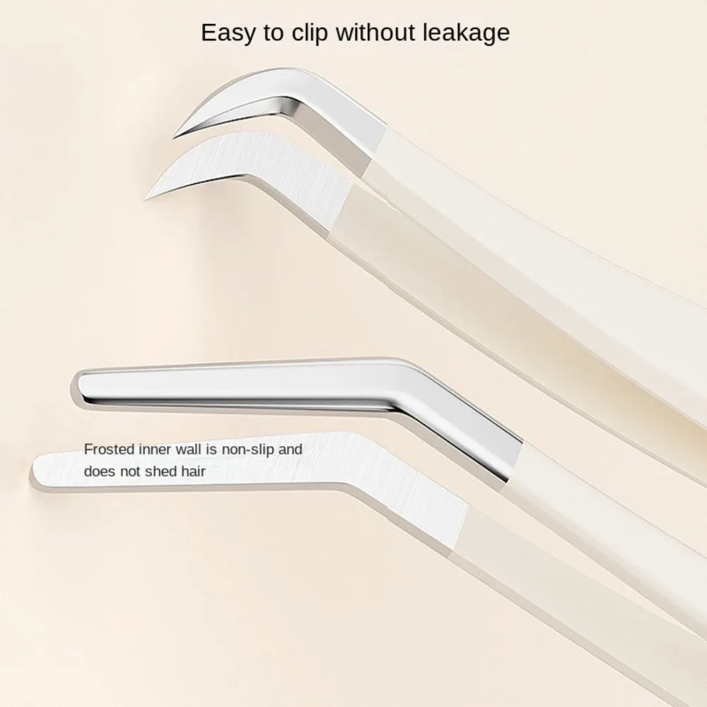 Anti-Static Eyelash Tweezers – Stainless Steel Lash Tool Eyelash Tweezers PRIMED