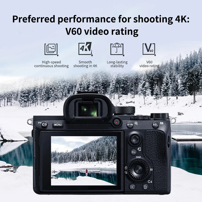 Lexar V60 4K SDXC UHS-II Memory Card | 64GB–256GB, 250MB/s SD Memory Card PRIMED