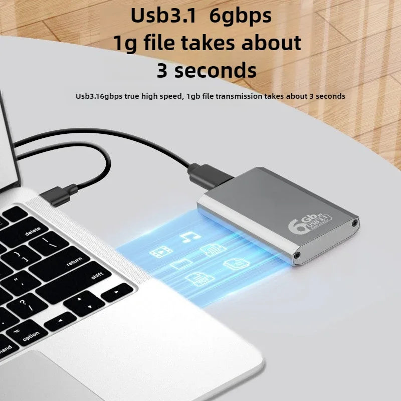 mSATA SSD Enclosure USB 3.1 Gen2 Type-C Adapter Case 6Gbps SSD Enclosure Adapter PRIMED