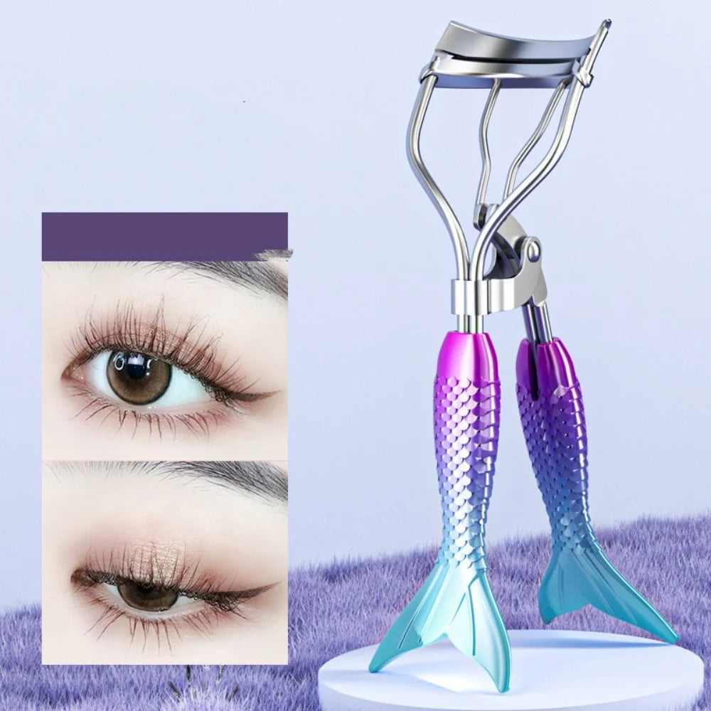 Mermaid Tail Eyelash Curler – Stainless Steel Makeup Tool Eyelash Curler PRIMED