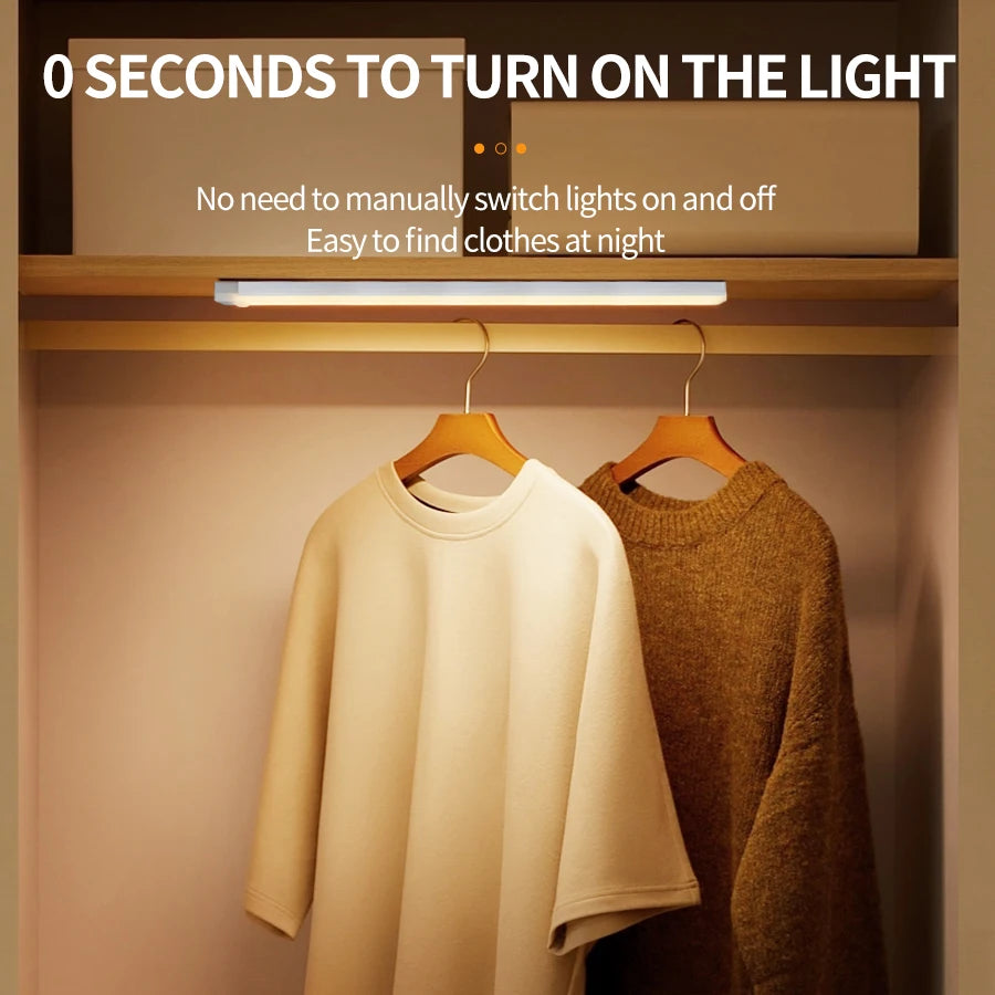 Wireless Motion Sensor LED Night Light – USB Rechargeable Motion Sensor Night Light PRIMED