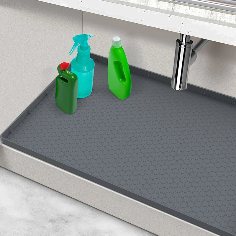 Waterproof Silicone Under Sink Mat – Kitchen & Bathroom Liner