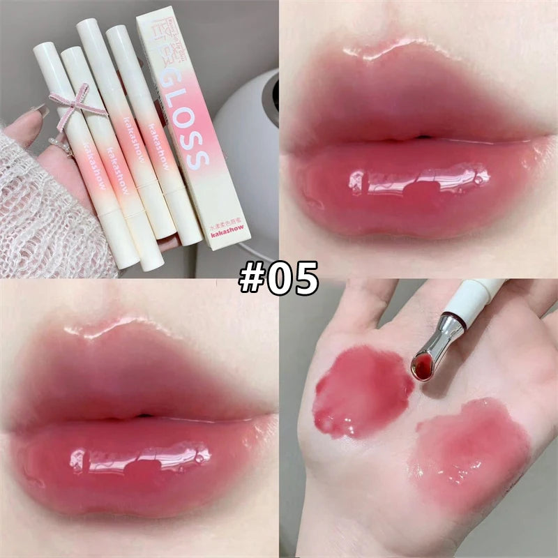 Mirror Watery Lip Gloss – Hydrating Jelly Tint Shiny Nude Lip Gloss PRIMED 05