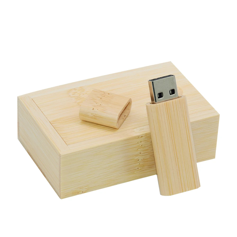 Wooden USB Flash Drive Custom Logo | 4GB–128GB Gift