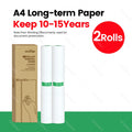 PeriPage A40 Wireless A4 Thermal Printer – No Ink or Toner Thermal Printer PRIMED Only2Roll keep10year
