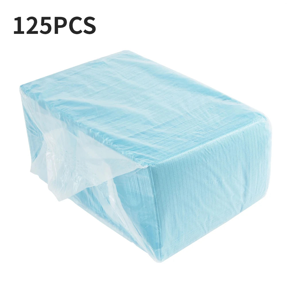 125pcs Disposable Nail Art Table Mats – Waterproof Manicure Pads