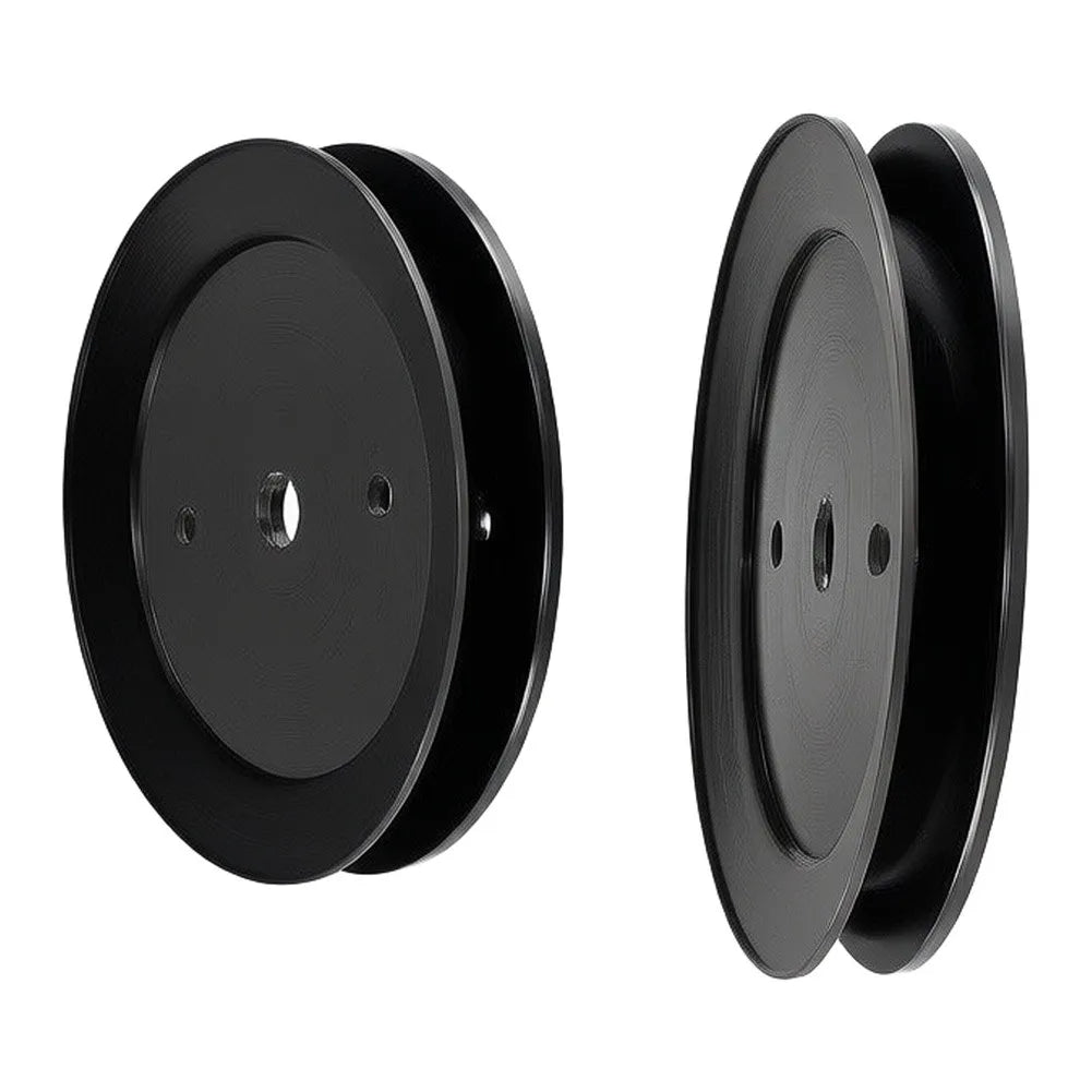 2-Pack Spindle Pulley 195945 197473 532197473 – Lawn Mower Part Lawn Mower Parts PRIMED