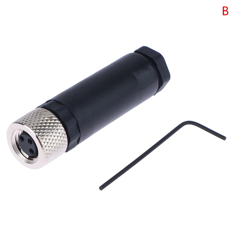 M8 Waterproof Sensor Connector 3/4 Pin Male Female Plug Industrial Connector PRIMED 3Pin Female