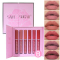 SAM SUGAR Matte Liquid Lipstick 6Pcs Set – Waterproof Velvet Liquid Lipstick Set PRIMED B