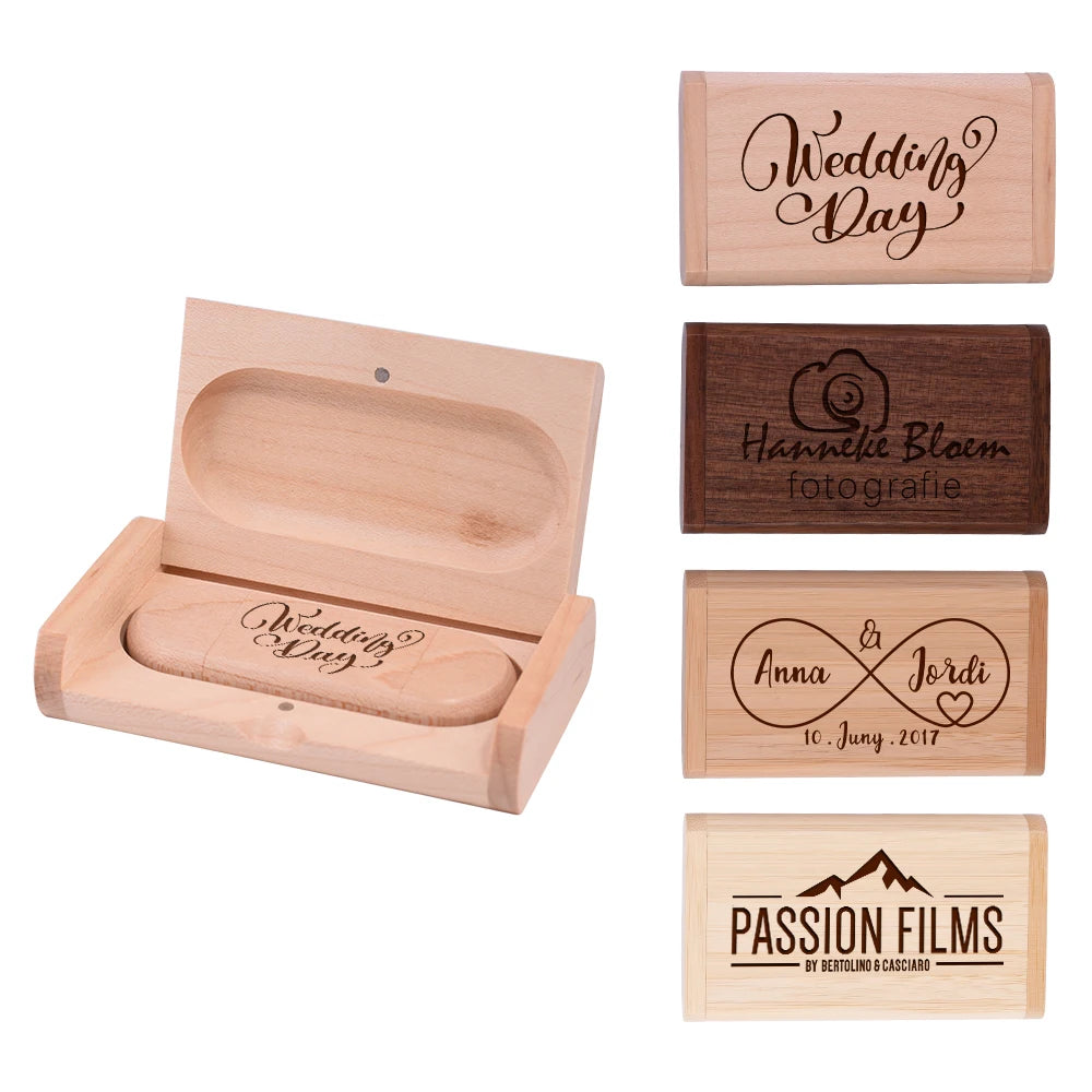 Wooden USB Flash Drive Type-C Custom Logo 16–128GB | JASTER USB Flash Drive PRIMED