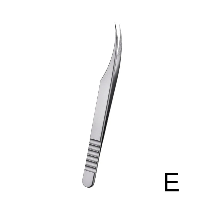 Stainless Steel Eyelash Extension Tweezers | Volume Lash Tool