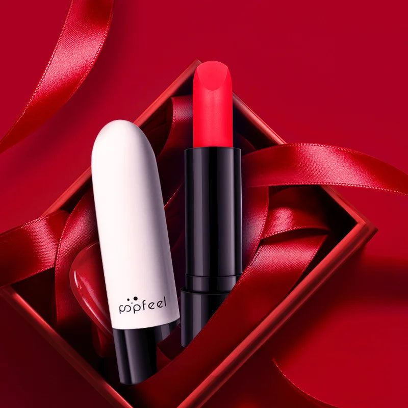 Popfeel Matte Velvet Lipstick – Waterproof & Long-Lasting