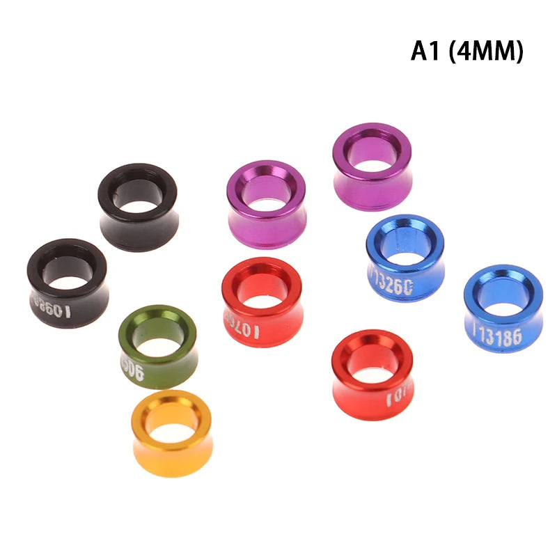 10-Pack Aluminum Bird Leg Rings – Parrot & Pigeon ID Bands
