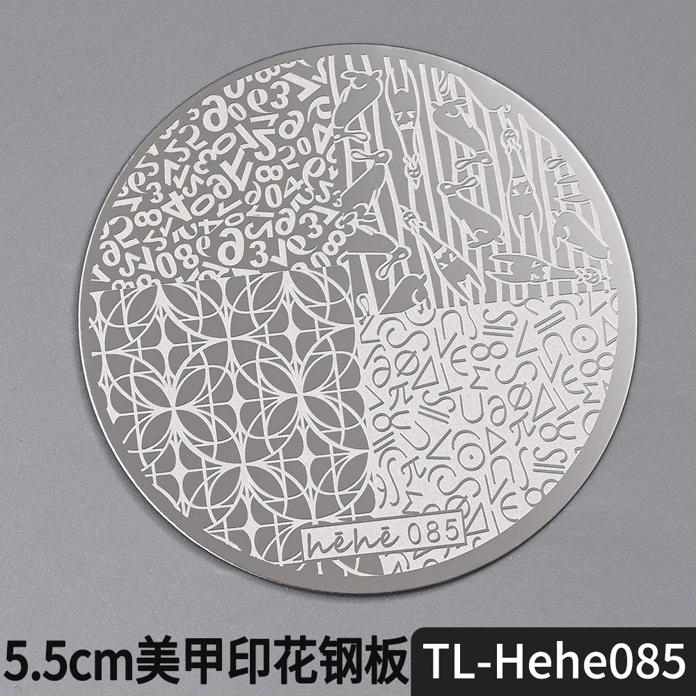 Nail Stamping Plate 5.5cm – Butterfly Flower Lace Stencil