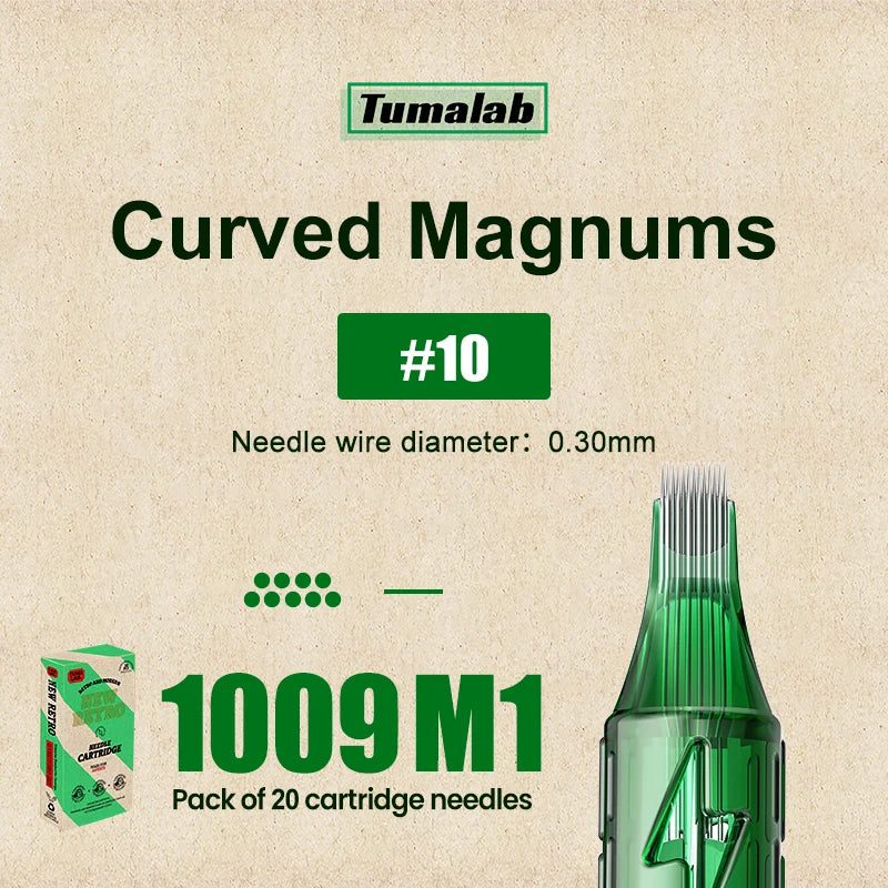 TUMAlab Tattoo Cartridge Needles 20PCS – Stainless Steel
