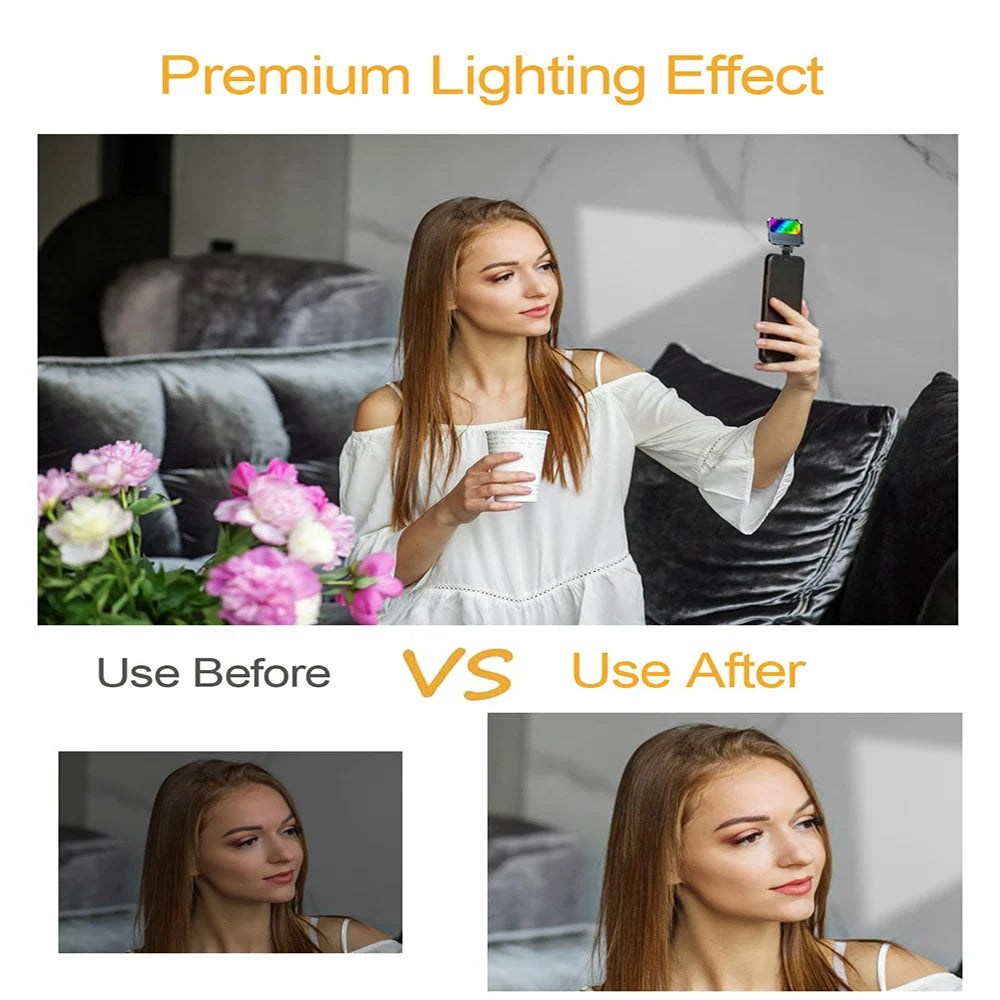 Portable Clip-On LED Selfie Ring Light for Phone & Laptop LED Selfie Ring Light PRIMED