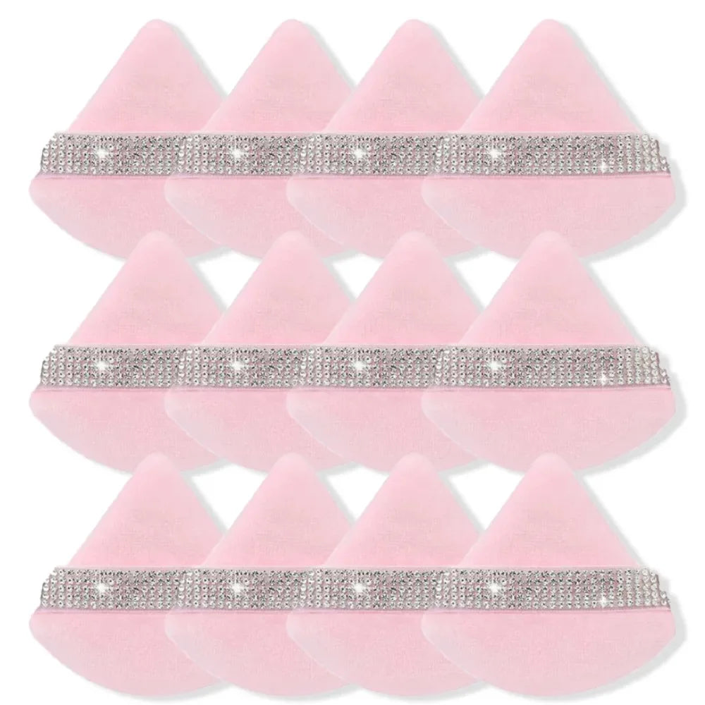 Triangle Crystal Velvet Setting Powder Puff – Diamond Ribbon