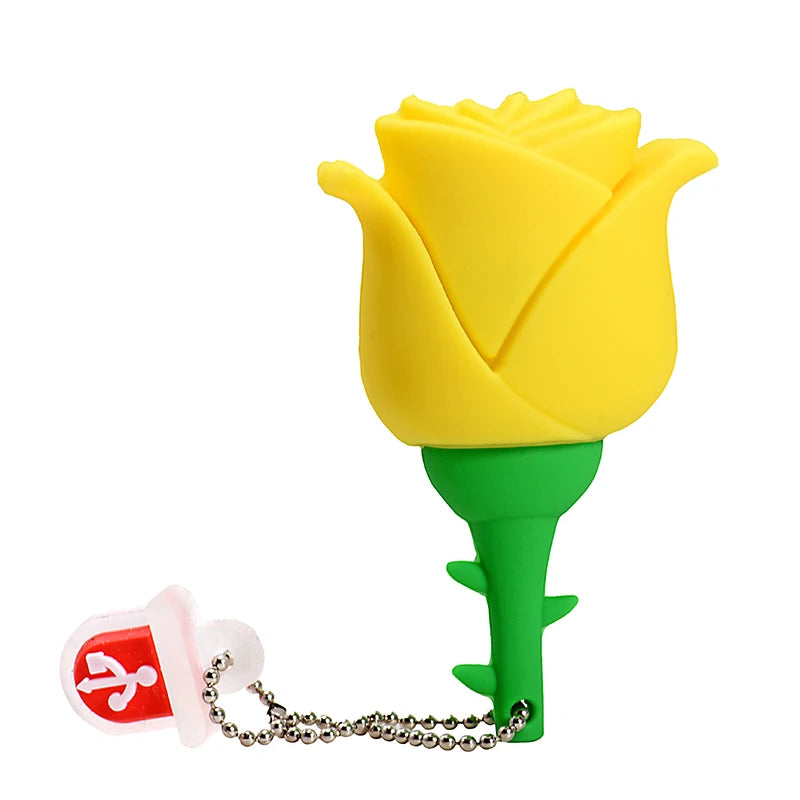 Heart-Shaped USB Flash Drive | Cute Gift 4GB–128GB Pen Drive USB Flash Drive PRIMED YELLOW 128 GB