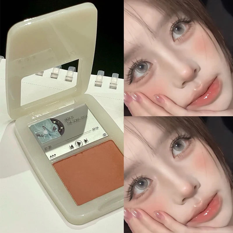 HERORANGE Matte Blush Palette – Monochrome Cheek Tint Powder Blush Palette PRIMED