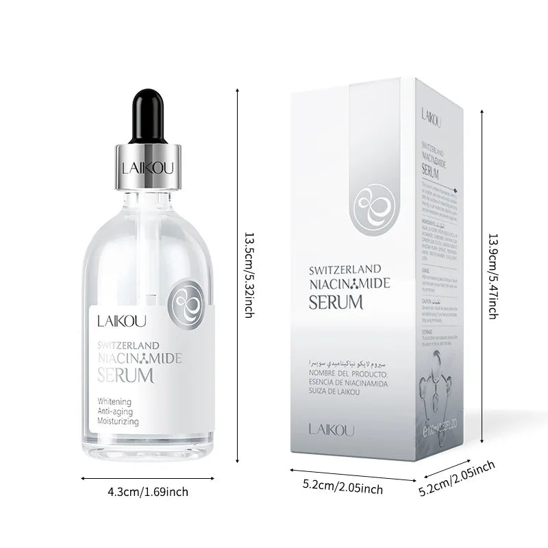 LAIKOU Anti-Aging Face Serum 100ml – Vitamin C & Hyaluronic Acid Anti-Aging Face Serum PRIMED 100ml Niacinamide
