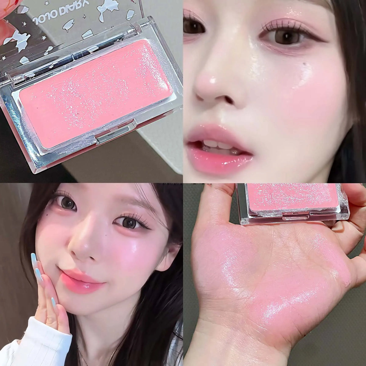 Water Gloss Cream Blush – Peach Pink Moisturizing Makeup