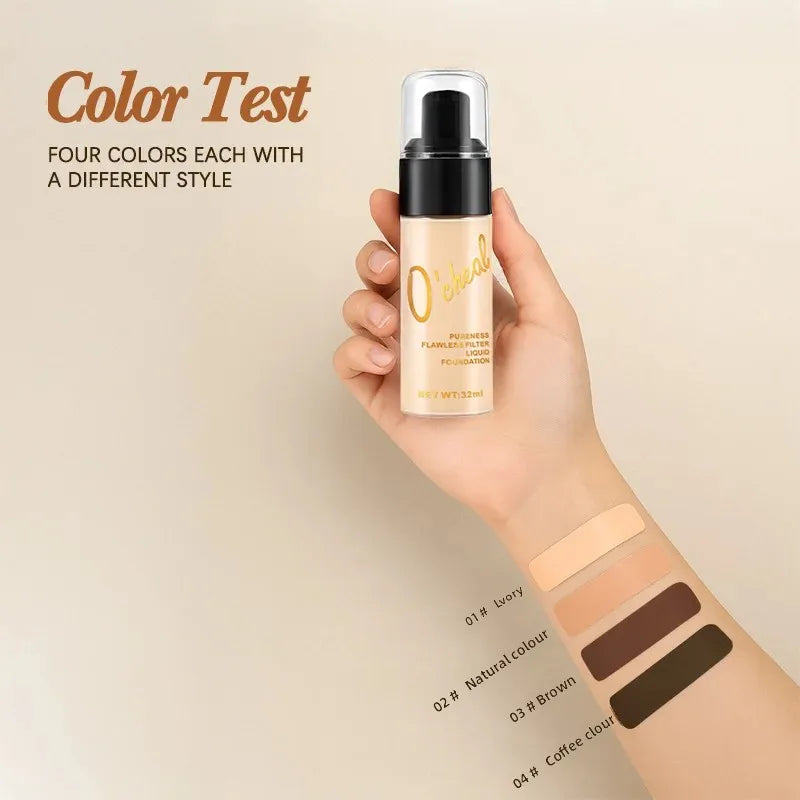 OCHEAL Full Coverage Liquid Foundation Concealer BB Cream Liquid Foundation BB Cream PRIMED