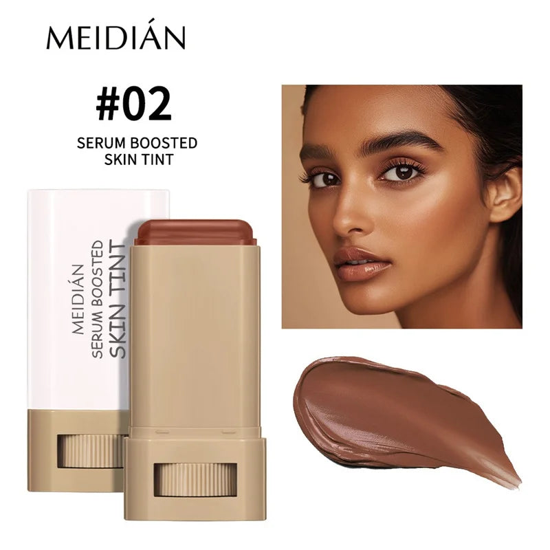 Skin Tint Foundation Stick – 6 Shades, Serum-Boosted Coverage