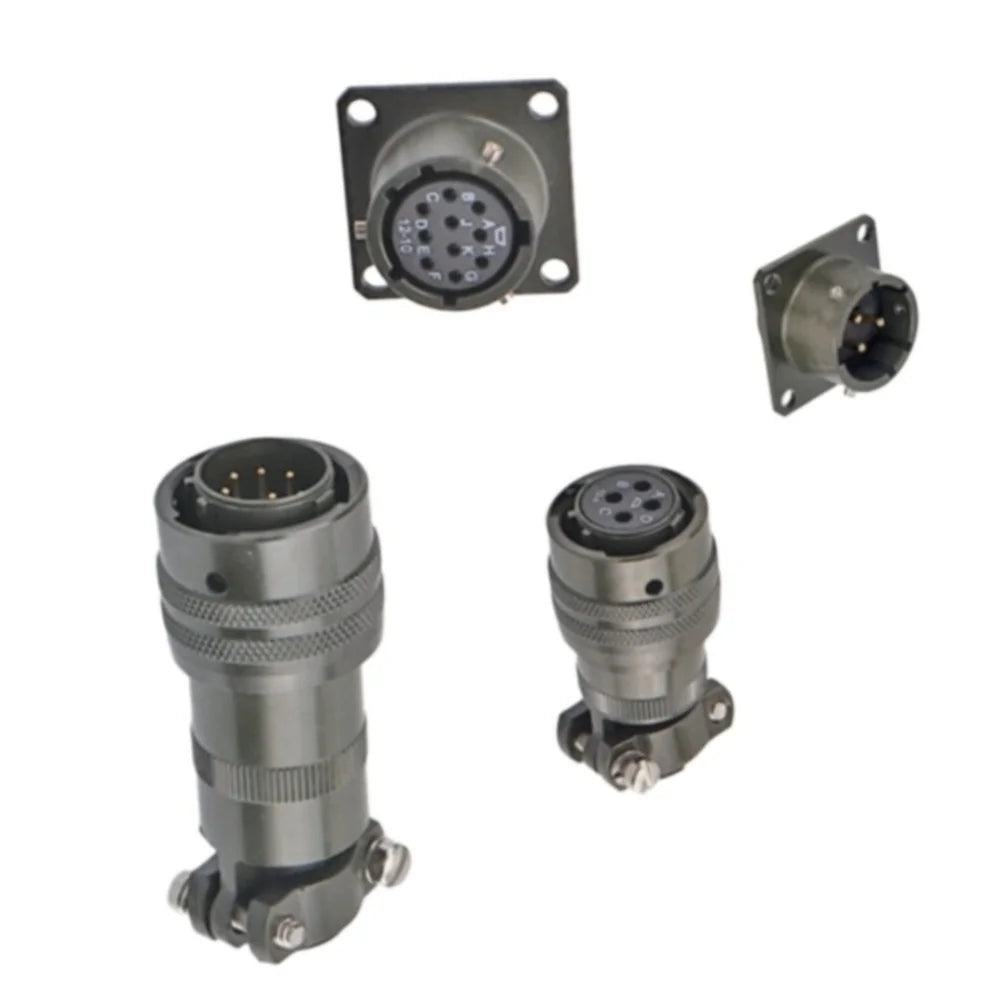 Waterproof Circular Aviation Connector Socket | Gold-Plated