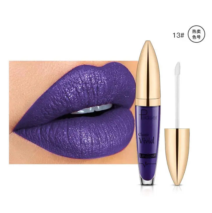 Pudaier 18-Color Matte Glitter Liquid Lipstick Set – Waterproof