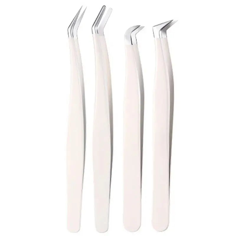 Stainless Steel Eyelash Tweezers for Lash Extension Grafting