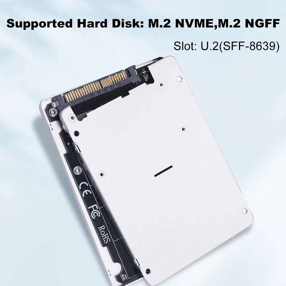M.2 NVMe NGFF to U.2 SFF-8639 PCIe Adapter Card with Case SSD Adapter Card PRIMED