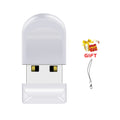 JASTER Super Mini USB Flash Drive 16GB–128GB + Key Chain USB Flash Drive PRIMED 4GB WHITE
