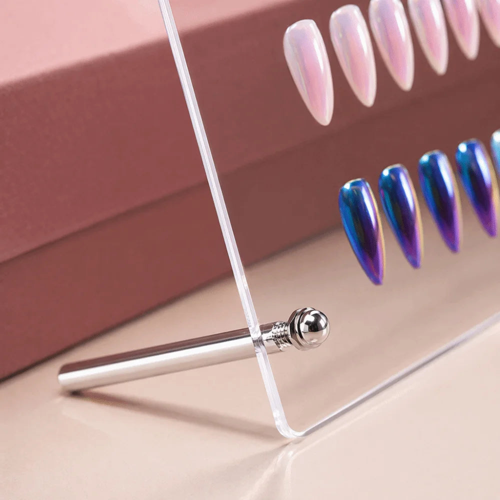 Clear Acrylic Nail Art Display Stand – Salon Color Rack