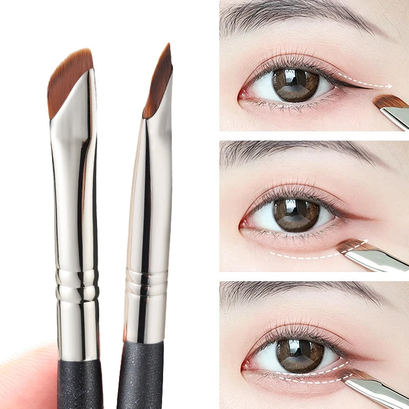 Sickle Blade Eyeliner & Eyebrow Detail Brush Set | Eye Makeup Eye Makeup Brush PRIMED