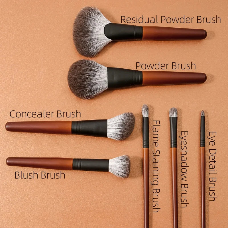 Luxury Makeup Brush Kit – Animal Hair Face & Eye Brushes