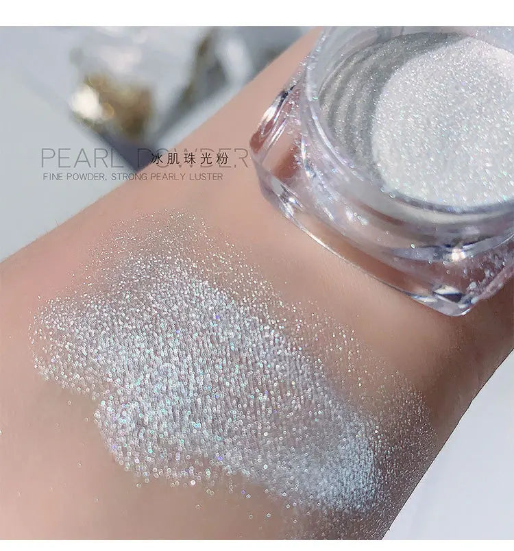 Pearl Aurora Chrome Nail Glitter Powder – Mirror Shimmer Effect Nail Glitter Powder PRIMED