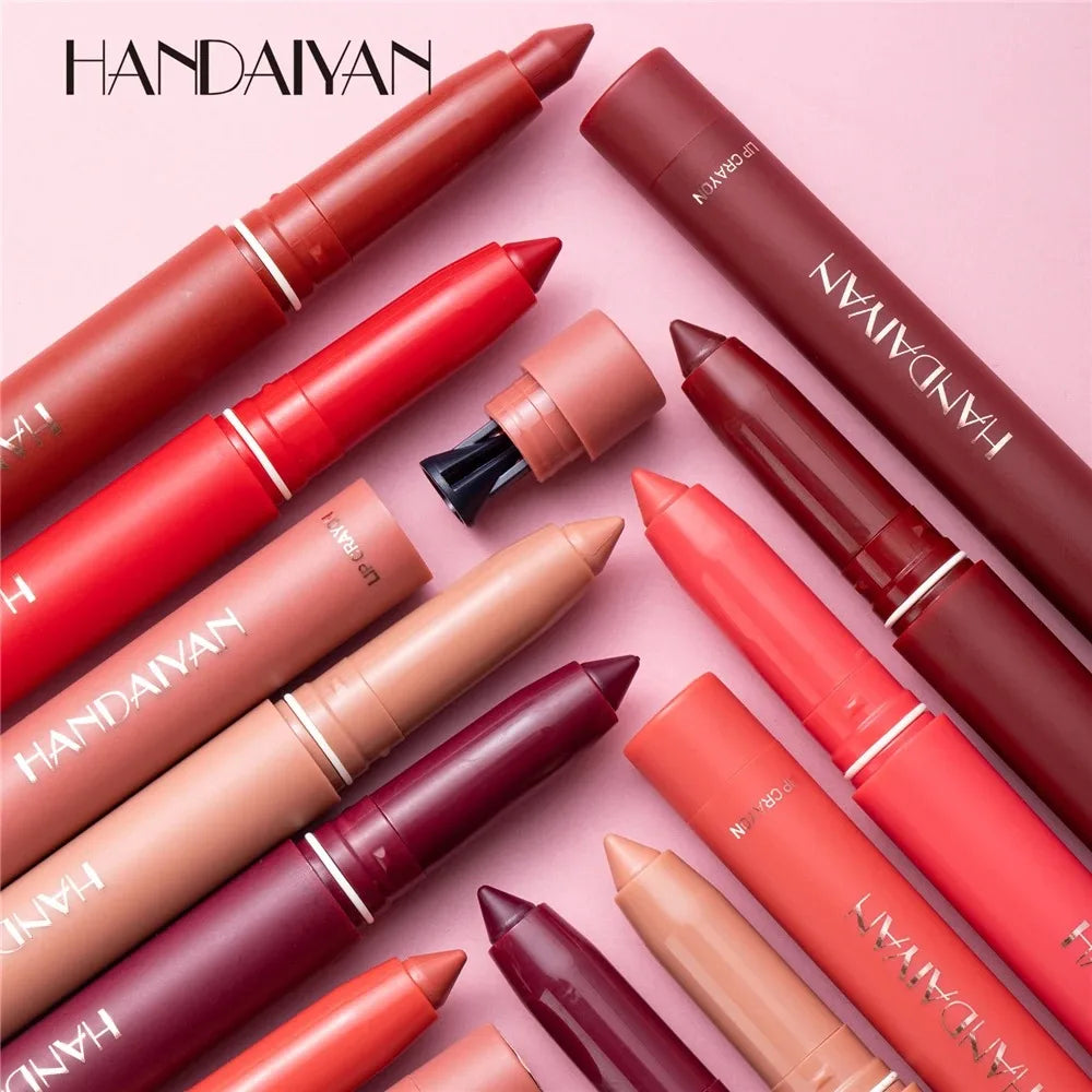 Waterproof Matte Lip Liner Pencil – 12 Shades, Long-Lasting Matte Lip Liner PRIMED