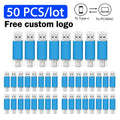 Type-C USB Flash Drive Bulk 10/50 Pcs | Free Custom Logo USB Flash Drive PRIMED 1GB Light Blue 50pcs