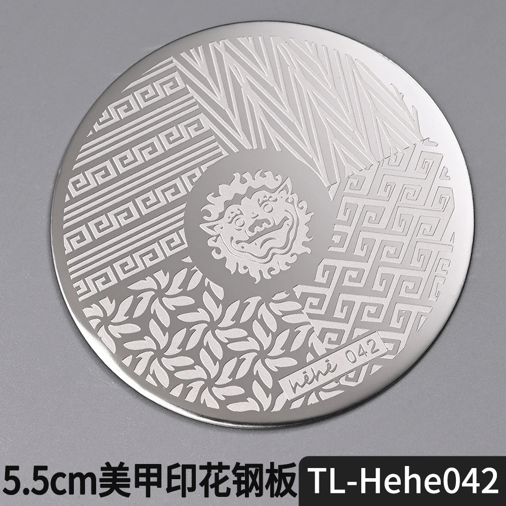 Nail Stamping Plate 5.5cm – Butterfly Flower Lace Stencil