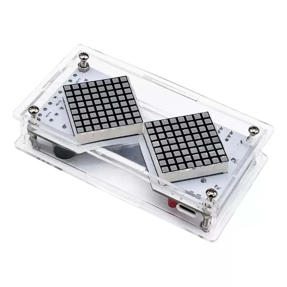 LED Matrix Hourglass DIY Kit | Gravity Sensor Timer YH-962 DIY Electronics Kit PRIMED Green China Mainland 220V-240V EU Plug