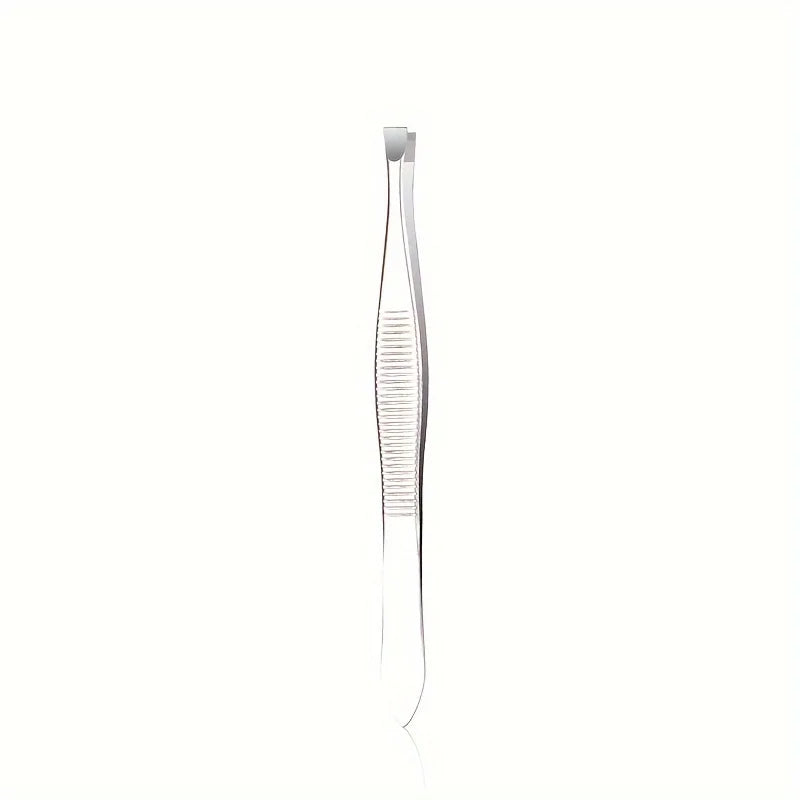 Stainless Steel Tweezers Set – Eyebrow & Eyelash Grooming