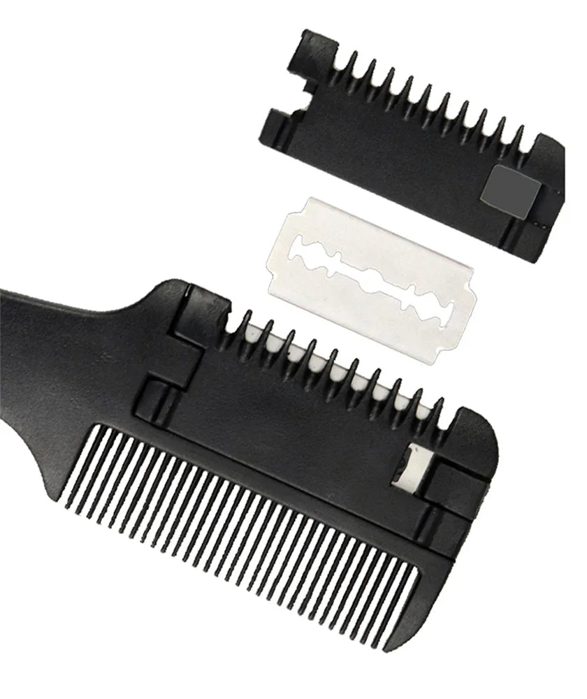 Hair Cutting Razor Comb & Thinning Scissors – DIY Barber Set