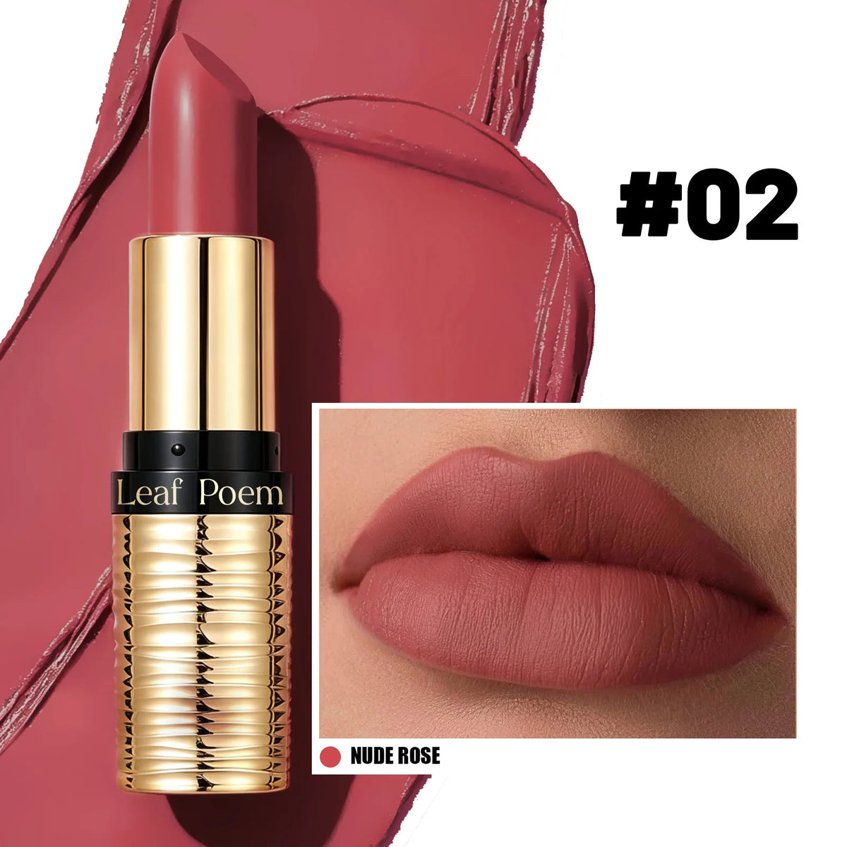 ZYXUAQIR Nude Matte Lipstick – Waterproof Velvet Long-Lasting