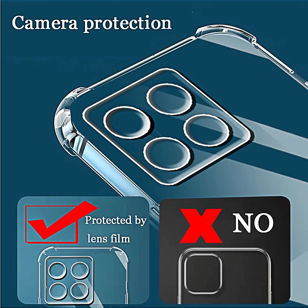 1.5mm Air-Bag Clear Silicone Case for Xiaomi Mi Series