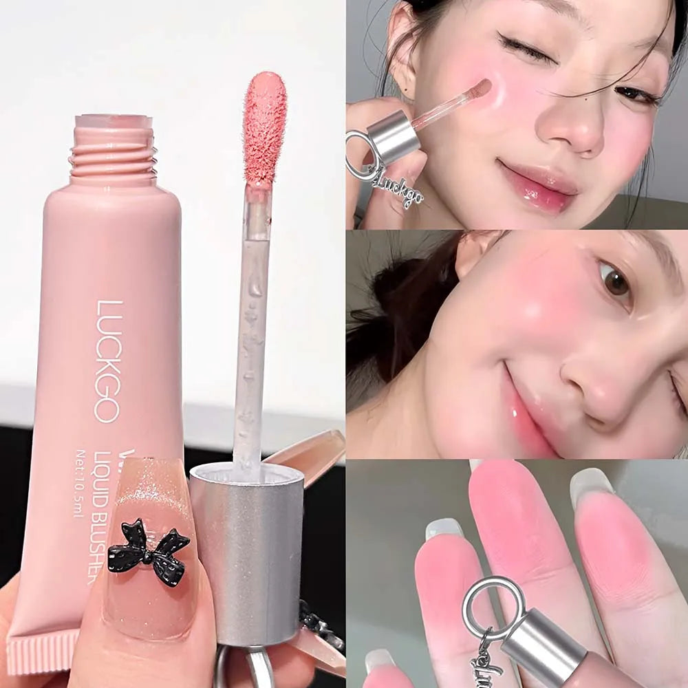 Korean Liquid Blush – Waterproof Cheek Tint Long-Lasting Glow Liquid Blush PRIMED