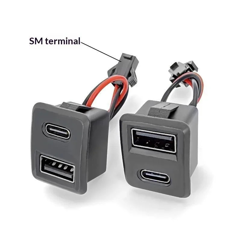 Double Layer USB Type-C Female Socket Connector | 1/2/5 Pack USB Socket Connector PRIMED